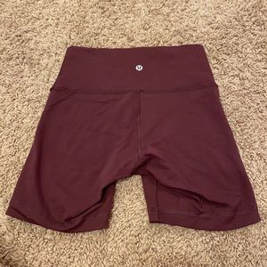 Lululemon 6” biker shorts